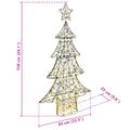 vidaXL Vianočný stromček 160 LED Teplá biela 150 cm Ratan