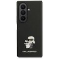 Puzdro Karl Lagerfeld Saffiano Karl&Choupette Pin pre Samsung Galaxy Z Fold7 čierne