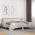 vidaXL Posteľný rám dub sonoma 180x200 cm kompozitné drevo a kov