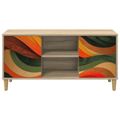 vidaXL TV skrinka BONN 102 x 33 x 50 cm Sonoma Kompozitné drevo