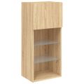 vidaXL TV skrinka s LED svetlami dub sonoma 40,5x30x90 cm