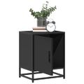 vidaXL Nočné stolíky 2 ks čierne 40x31x50 cm kompozitné drevo+kov