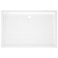 vidaXL Sprchová vanička s protišmykovými výbežkami biela 80x120x4 cm ABS