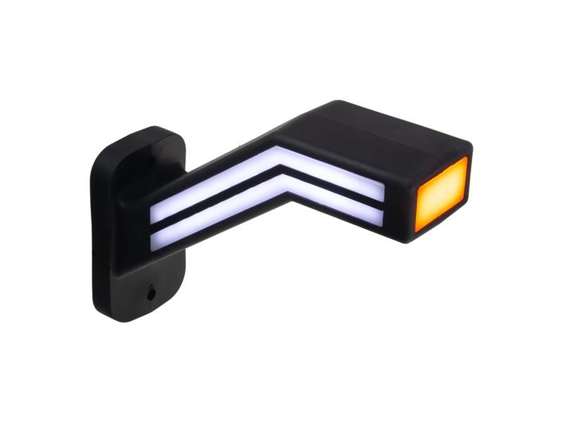Pozičné LED svetlo (tykadlo) pre nákladné vozne CARCLEVER ľavej červeno-bielo-oranžovej TRL191L