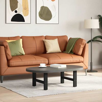 vidaXL Nohy konferenčného stolíka, čierne, 2 ks, 50 x (30-31) cm, oceľové