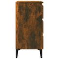 vidaXL Komoda dymový dub 60x35x69 cm spracované drevo