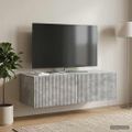 vidaXL Nástenná TV skrinka Nástenný Betónovo sivá 98 x 41 x 30 cm