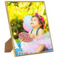 vidaXL Fotorámiky na stenu alebo stôl 10 ks zlaté 20x25 cm MDF