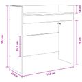 vidaXL DJ stôl Dub sonoma 102 x 45 x 102 cm Kompozitné drevo