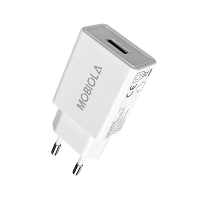 Nabíjací adaptér MOBIOLA 5W (USB-A), biela