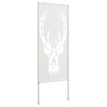 vidaXL Záhradná clona na súkromie Zvieracia potlač Biela 50 x 140 cm
