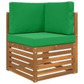 vidaXL Vankúš na vonkajšiu pohovku Polyester Zelená 60 x 60 cm