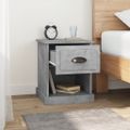 vidaXL Nočné stolíky 2 ks betónovo sivé 39x39x47,5 cm spracované drevo