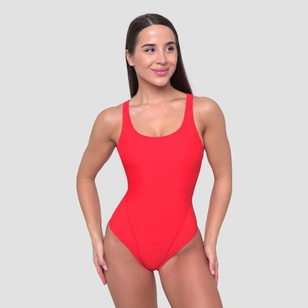Športové jednodielne plavky Red - GymBeam, veľkosť L
