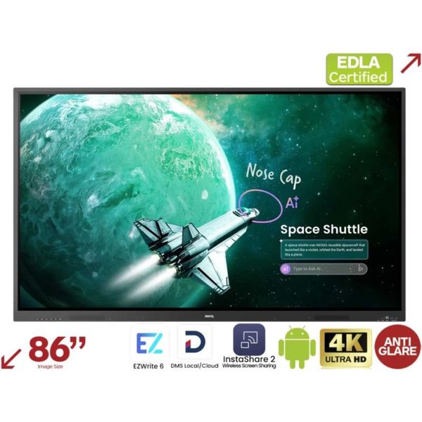 BENQ RE8605A, LED Panel 8G 128G 86" dotykový