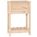 vidaXL Kvetináč s policou 54x34,5x81 cm masívna borovica