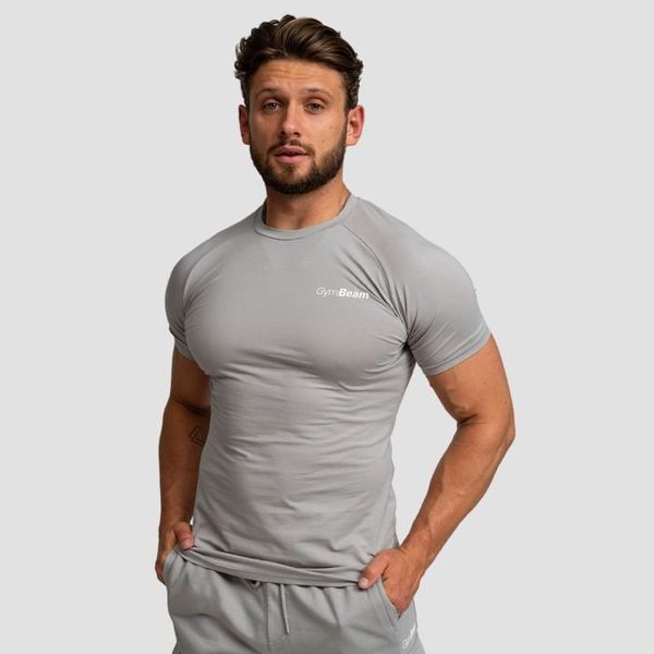 Tričko Fitted TRN Grey - GymBeam, veľkosť L, veľkosť oblečenia L