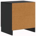 vidaXL Nočný stolík 2 ks Čierna 43 x 34,5 x 47 cm Kompozitné drevo