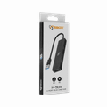 SBOX H-504, 4x USB 3.0 HUB, čierny