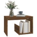 vidaXL Bočný stolík hnedý dub 59x36x38 cm spracované drevo