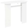 vidaXL Konzolový stôl Biela 100 x 39,5 x 75 cm Kompozitné drevo