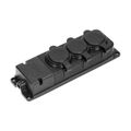 ORNO OR-AE-13166 zásuvka odolná gumená, 3x 230V, IP44