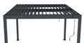 Bioklimatická pergola G21 Austin 3x3 m, antracitová hliníková