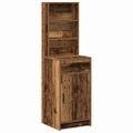 vidaXL Highboard Staré drevo 41 x 40 x 135 cm Kompozitné drevo