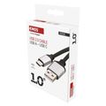 Kábel USB-C 2.0 - USB-A 2.0 čierny 1.00 m EMOS SM7025BL