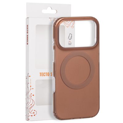 Puzdro Tecto Shield Mistiq Mag pre iPhone 17 Pro 6,3" / 18 Pro 6,3" hnedé