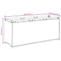 vidaXL Úložný box, čierny 105x34,5x45 cm, látka