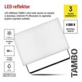 LED reflektor EMOS ZS2532 TAMBO, 30 W, 3000 lm, IP65, čierny