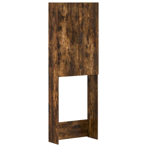 vidaXL Toaletná skriňa HAARLEM Dymový dub 66 x 25,5 x 190 cm