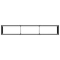 vidaXL Vyvýšený záhradný záhon Čierna 300 x 50 x 54 cm WPC a hliník