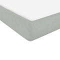 vidaXL Posteľný rám boxsping s matracom bledosivý 90x220 cm zamat