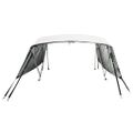 vidaXL Strieška Bimini so 4 oblúkmi a stenami 243x(200-213)x137 cm