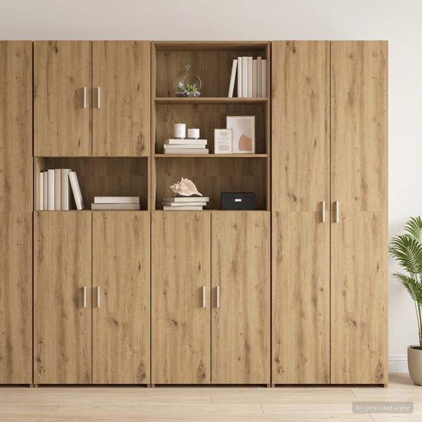 vidaXL Highboard Dub artisan 70 x 42,5 x 185 cm Kompozitné drevo