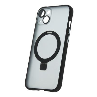 Magnetické puzdro s krúžkom pre iPhone 15 Plus 6,7" čierne