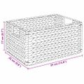 vidaXL Úložné košíky 2 ks Vodný hyacint 35 x 25 x 17 cm Prírodná
