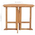 vidaXL Skladací záhradný jedálenský stôl 90x90x75 cm tíkový masív