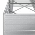 vidaXL Vyvýšený záhradný záhon 240x80x77cm pozinkovaná oceľ strieborný