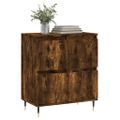 vidaXL Komoda dymový dub 60x35x70 cm spracované drevo