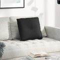 vidaXL Poduška na chrbát Čierna 50 x 19 x 45 cm látka