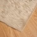 vidaXL Koberec z umelého ovčieho kožucha TAFALLA Béžová 240 x 240 cm