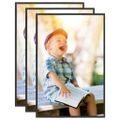 vidaXL Fotorámiky na stenu, koláž 3 ks, čierne 42x59,4 cm, MDF