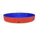 vidaXL Skladací bazén pre psov červený 300x40 cm PVC
