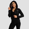 Dámska mikina so zipsom Limitless Black - GymBeam, veľkosť XXL, veľkosť oblečenia XXL