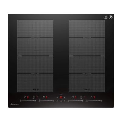 Indukčná varná doska AMZCHEF CE-FS-I74S-FFDD10, 4 varné zóny