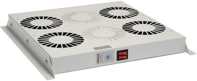 Ventilačná jednotka 4 vent., Termostat, do stropu aj dna VJ-R4, sivá
