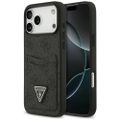 Puzdro Guess 4G Double Card Triangle pre iPhone 17 Pro Max čierne